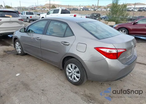 2016 Toyota Corolla Le z USA, uszkodzony, nr VIN 5YFBURHE4GP390988